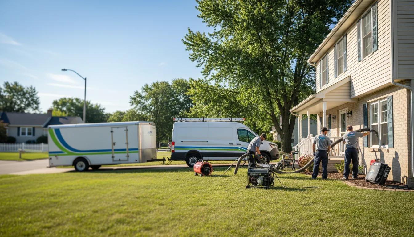 Flooded Basement Restoration And Cleanup With Repair in Warsaw, OH near me